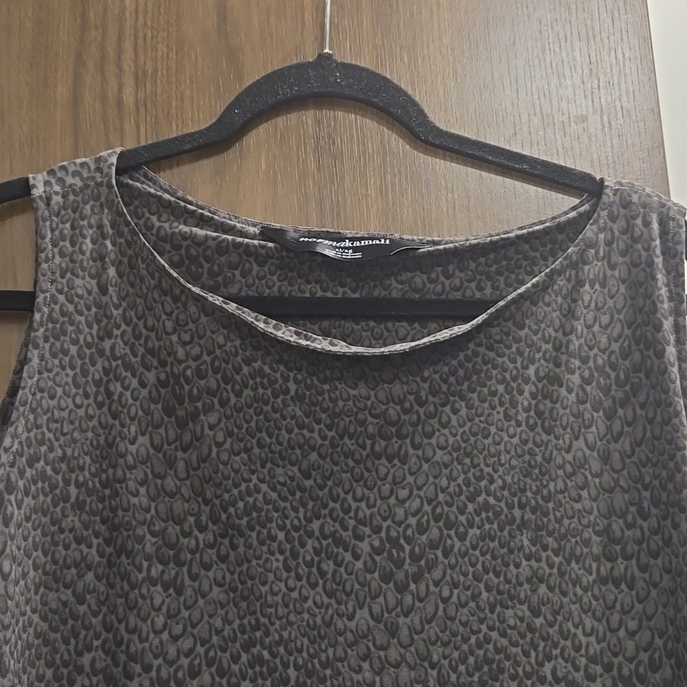 Norma Kamali-Dark Grey Snake Waist Tying Maxi Dress Size XL - Picture 8 of 17